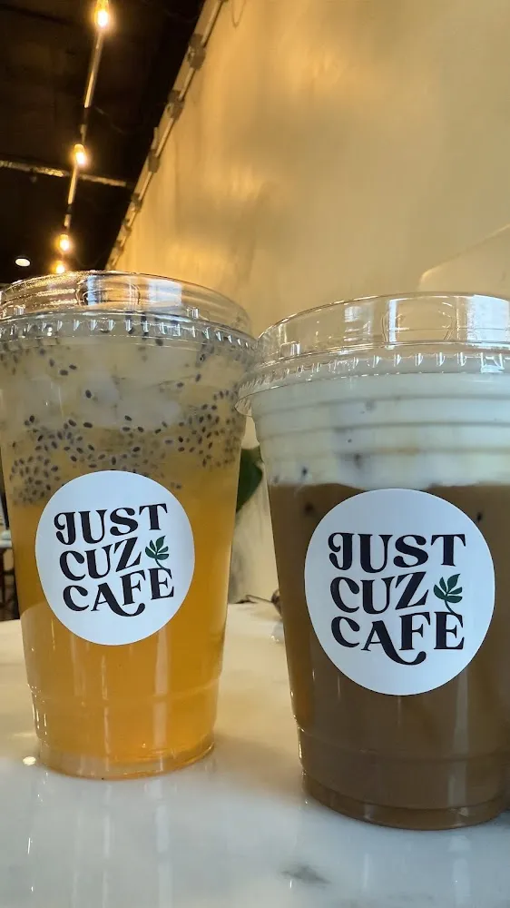 Lychee Green Tea and House Coffee